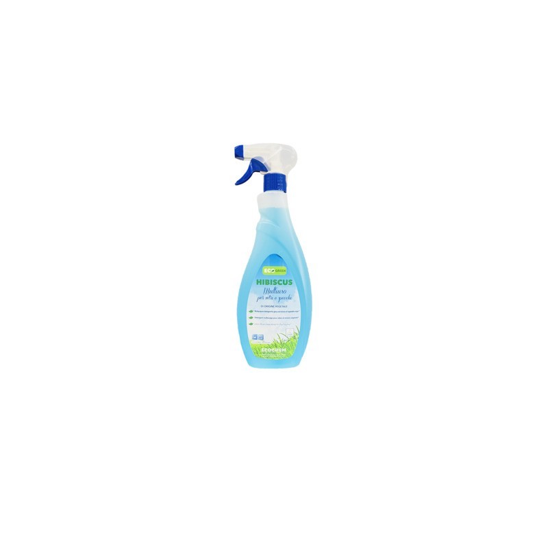 Multiuso per vetri e specchi di origine vegetale Ecochem Hibiscus Ecolabel 750 ml - EL06HIBM750B242 (Conf.12)