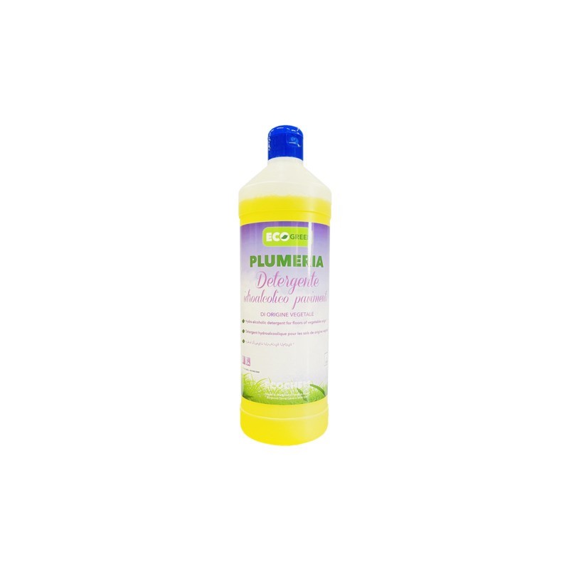 Detergente idroalcolico pavimenti di origine vegetale Ecochem Plumeria Ecolabel 1 L - EL01PLUL001B230 (Conf.12)