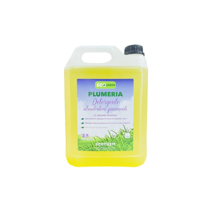 Detergente idroalcolico pavimenti di origine vegetale Ecochem Plumeria Ecolabel 5 L - EL01PLUL005B231