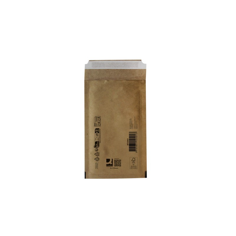 Buste imbottite per spedizioni Q-Connect avana 2/B - conf. 10 pz - 120x215 mm KF10421
