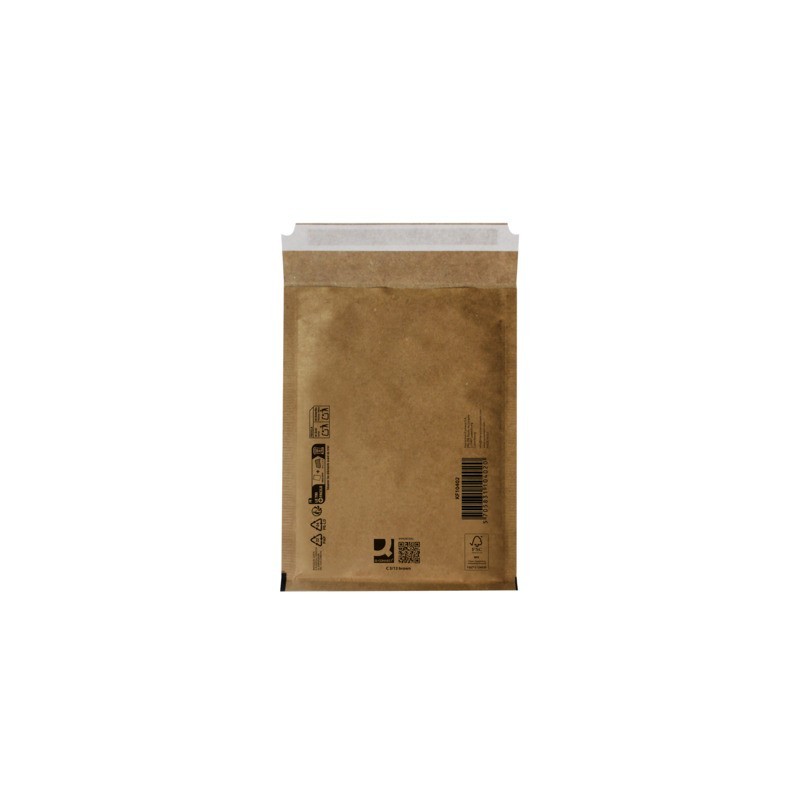 Buste imbottite per spedizioni Q-Connect avana 3/C - conf. 10 pz - 150x215 mm KF10422