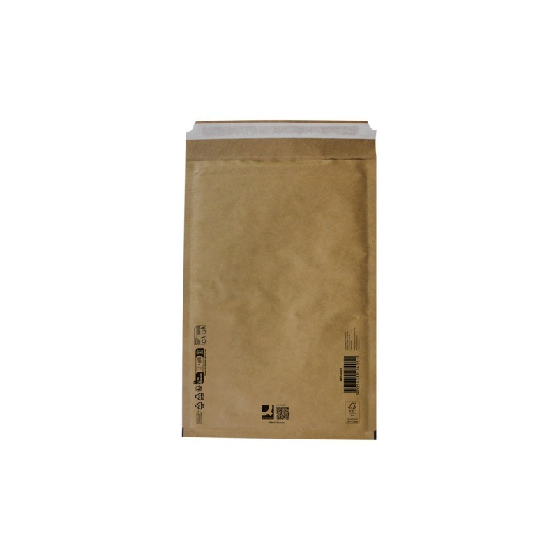 Buste imbottite per spedizioni Q-Connect avana 6/F - conf. 10 pz - 220x340 mm KF10425