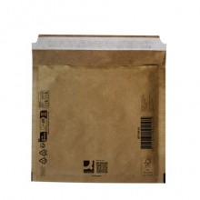 Buste imbottite per spedizioni Q-Connect avana CD - conf. 10 pz - 180x165 mm KF10430