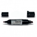 Marcatore permanente doppia punta Pilot Jumbo ideale per CD/DVD punta 4 - 4,8-7 mm nero - 040085 (Conf.10)