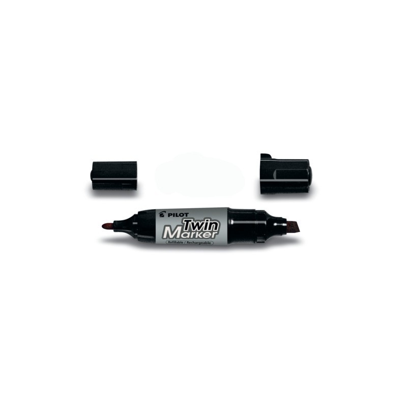 Marcatore permanente doppia punta Pilot Jumbo ideale per CD/DVD punta 4 - 4,8-7 mm nero - 040085 (Conf.10)
