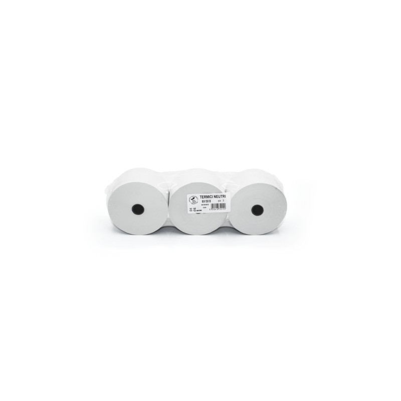 Rotoli termici per aree di servizio Rotolificio Pugliese BPA FREE 60 mm x 130 m f. 18 mm 55 g/m² - conf. 3 pz