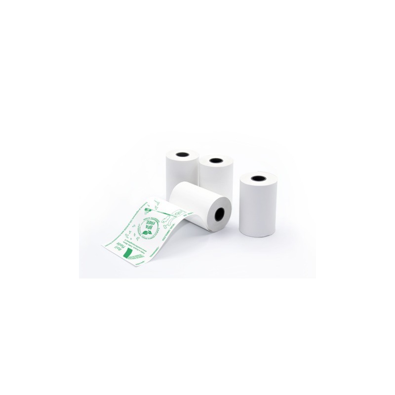 Rotoli termici registratore di cassa Rotolificio Pugliese BPA FREE 57 mm Ø38 mm 55 g/m² f. 12 mm conf. 10 pz