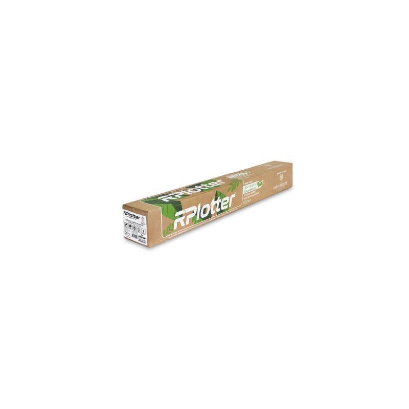 Rotolo plotter RPlotter in carta Navigator 91,4 mm x 50 m - foro 50 mm - 80 g/m² - RP91P18NV