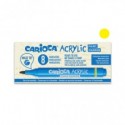 Marcatore acrilico Carioca punta Maxi giallo 45296/05 (Conf.8)