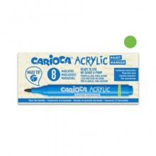 Marcatore acrilico Carioca punta Maxi verde 45296/07 (Conf.8)