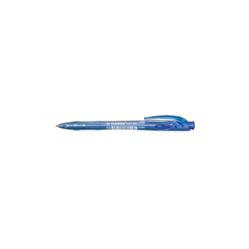 Penna a sfera a scatto Stabilo Liner 308 punta 0,7 mm blu 308H/1-41 (Conf.10)