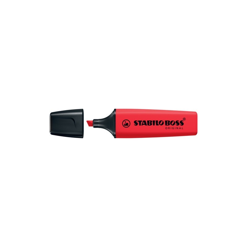 Evidenziatore Stabilo Boss Original 2-5 mm rosso rosso - 70/48 (Conf.10)