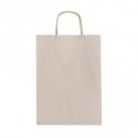 Borsa shopper Rex-Sadoch Allegra tinta unita Fashion su kraft bianco - tortora 22x10x27 cm - conf. 25 pz - SDF22-724