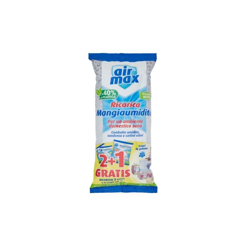 Ricarica mangiaumidità Air Max conf. 2+1 gratis 1350 g neutra D0739