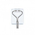 Ganci autoadesivi in filo metallico Tesa Powerstrips S trasparente - conf. 3 pz - 58620-00001-00