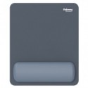 Tappetino mouse con poggiapolso Fellowes Breyta - antibatterico Microban 24×20 cm - blu marino - 100142557
