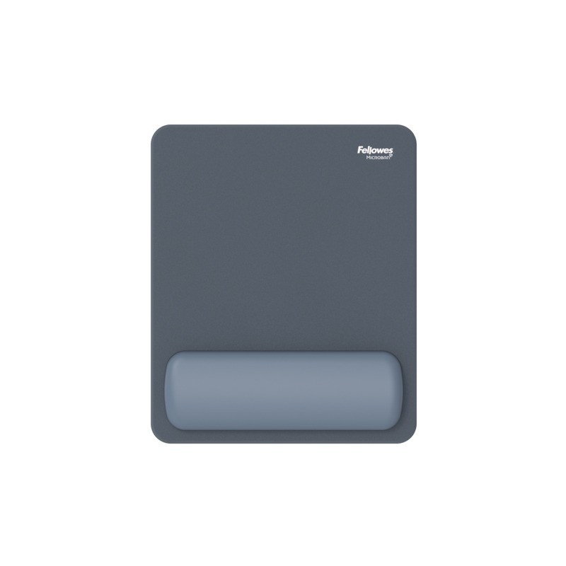 Tappetino mouse con poggiapolso Fellowes Breyta - antibatterico Microban 24×20 cm - blu marino - 100142557