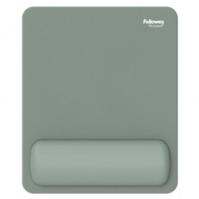 Tappetino mouse con poggiapolso Fellowes Breyta - antibatterico Microban 24×20 cm - salvia - 100142558