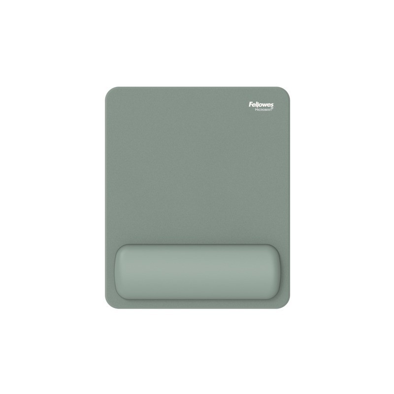 Tappetino mouse con poggiapolso Fellowes Breyta - antibatterico Microban 24×20 cm - salvia - 100142558