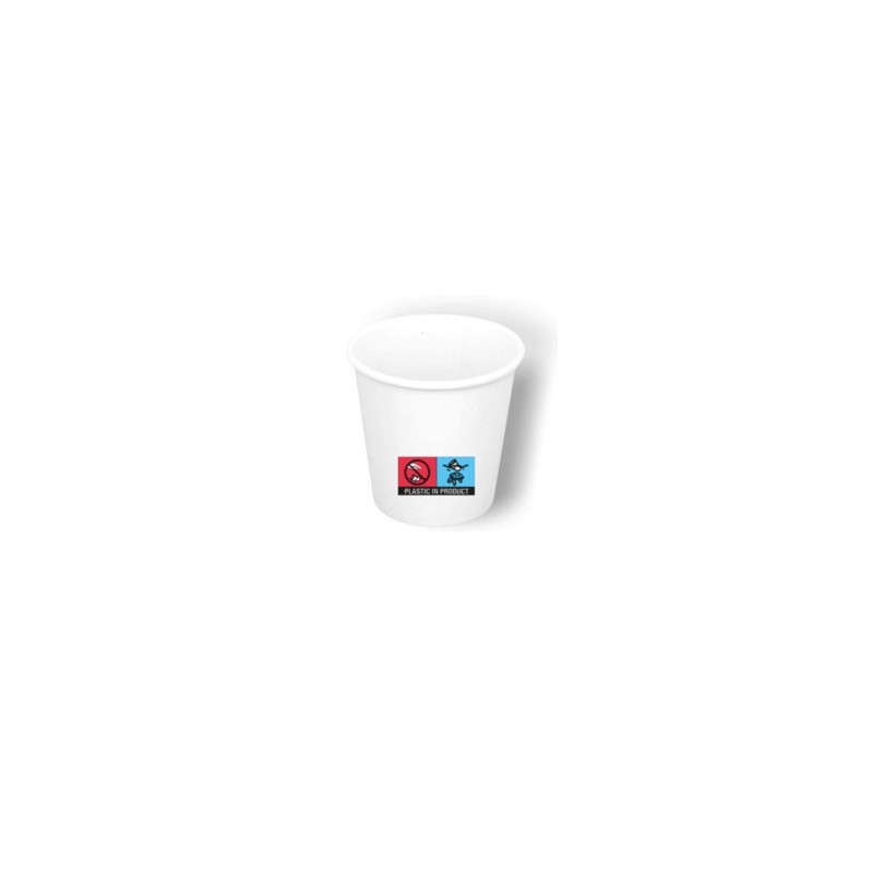 Bicchierino da caffè in cartoncino + PE Oasis Green conf. 50 pz 90 ml OAS-CUP90