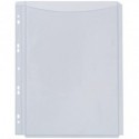 Buste a soffietto Q-Connect a perforazione universale A4 PVC trasparente - conf. 5 pezzi - KF00138