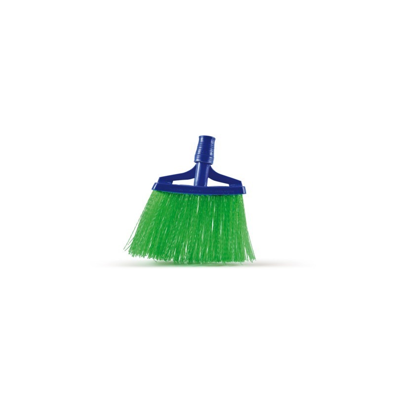 Scopa per esterni con filato in PP Perfetto DS-3 26x4x28 cm verde/blu 0004A
