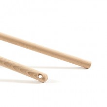 Manico industriale in legno grezzo senza foro Perfetto Woody DS 130 cm x Ø2,3 cm 0037D