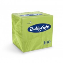 Tovaglioli Bulkysoft Rainbow pura cellulosa 24x24 cm 2 veli conf. 20x100 pz kiwi - 32460