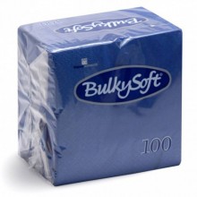 Tovaglioli Bulkysoft Rainbow pura cellulosa 24x24 cm 2 veli conf. 20x100 pz blu - 32364