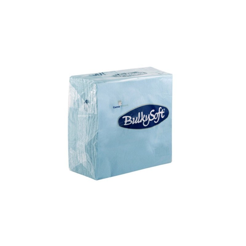 Tovaglioli Bulkysoft Rainbow pura cellulosa 33x33 cm 2 veli conf. 24x50 pz celeste - 32030