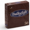 Tovaglioli Bulkysoft Rainbow pura cellulosa 33x33 cm 2 veli conf. 24x50 pz cioccolato - 32760