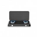 Cucina a gas Sogo con 2 fuochi per uso esterno 2x2,2kW 57,7x28,7x5,3 cm COC-SS-10235