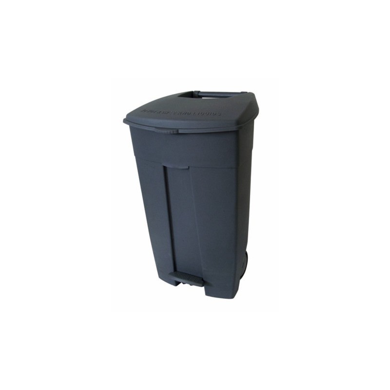 Contenitore mobile a pedale Medial Contiplast 120 L in PP grigio 102530