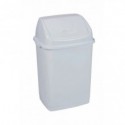 Pattumiera con coperchio basculante bianco Medial Rif basic 290x235x460mm/18L - 909018