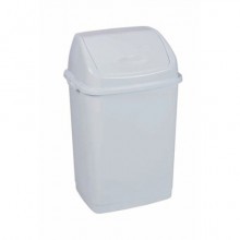 Pattumiera con coperchio basculante bianco Medial Rif basic 290x235x460mm/18L - 909018