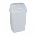 Pattumiera con coperchio basculante bianco Medial Rif basic 420x330x680mm/50L - 909050