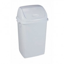 Pattumiera con coperchio basculante bianco Medial Rif basic 420x330x680mm/50L - 909050