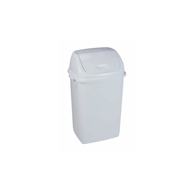 Pattumiera con coperchio basculante bianco Medial Rif basic 420x330x680mm/50L - 909050
