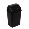 Pattumiera nera con coperchio basculante nero Medial Rif basic 360x290x560mm/35L 909536