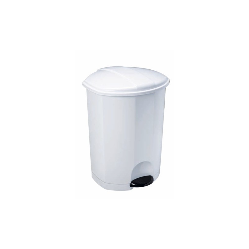 Pattumiera a pedale Medial Esa bianca 423x430x550mm/50L 909150