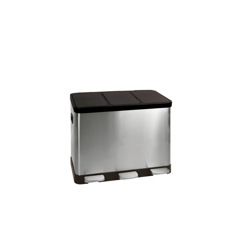 Pattumiera a pedale per la raccolta differenziata Medial Multiflux 2x30L 495x459x636mm - 112500