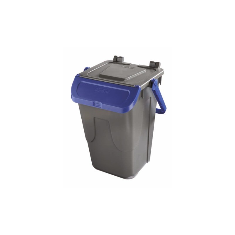 Bidone con sportello a becco in PP Medial Duck 35L grigio-blu 720115