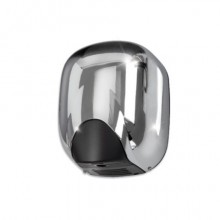 Asciugamani elettrici senza resistenza a cono d'aria Medial Zefiro 221x157x285mm alluminio cromato - 704361