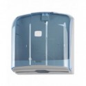 Distributore di carta asciugamani piegata a C o Z Medial Wave ² blu trasparente 270x110x280mm - 908120