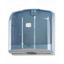 Distributore di carta asciugamani piegata a C o Z Medial Wave ² blu trasparente 270x110x280mm - 908120