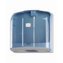 Distributore di carta asciugamani piegata a C, Z, M e V Medial Wave ² blu trasparente 270x130x280mm - 908121