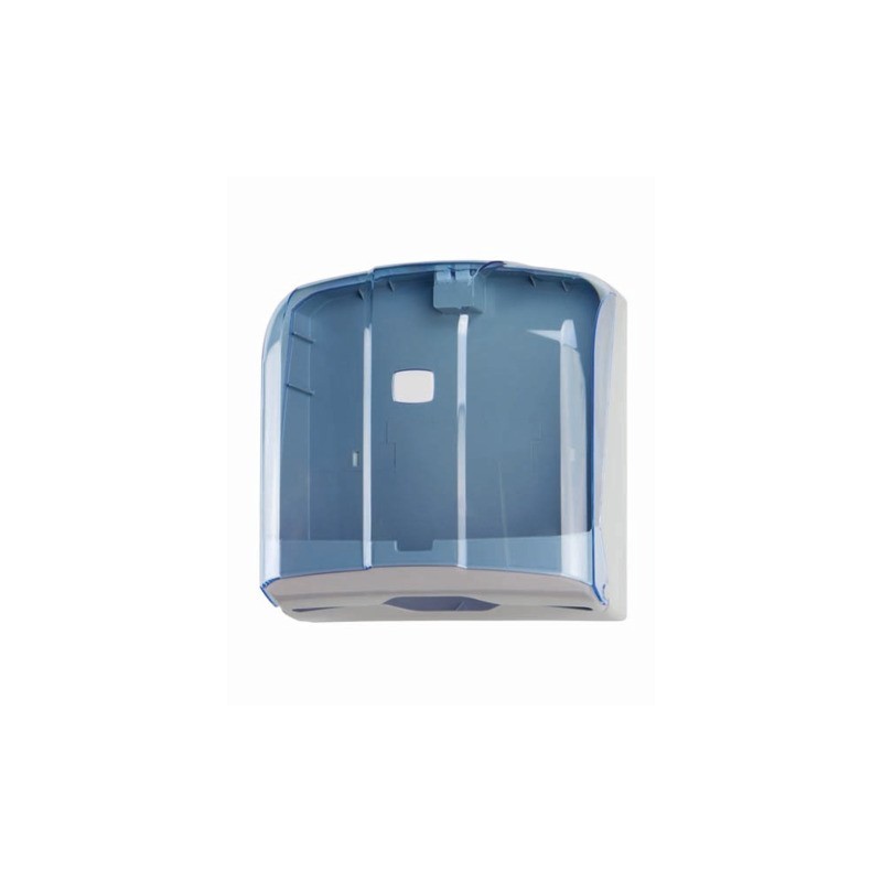 Distributore di carta asciugamani piegata a C, Z, M e V Medial Wave ² blu trasparente 270x130x280mm - 908121