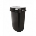 Cestino con coperchio ad imbocco automatico Medial Amélie 12 L 336x194x536mm nero - 111211