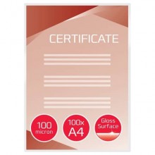 Pouches per plastificatrici a caldo GBC 2x100 µm finitura lucida A4 21,6x30,3 cm Conf. 100 pezzi- 3740306