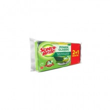 Spugna abrasiva Scotch-Brite® Power Classic antibatterica conf. 2+1 OMAGGIO 24x110x203 mm - 7100316712
